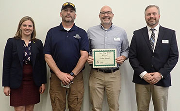 City Foresters accepting the Tree City USA award